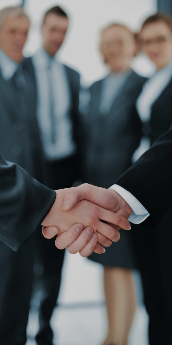 Equipo reunido discutiendo objetivos